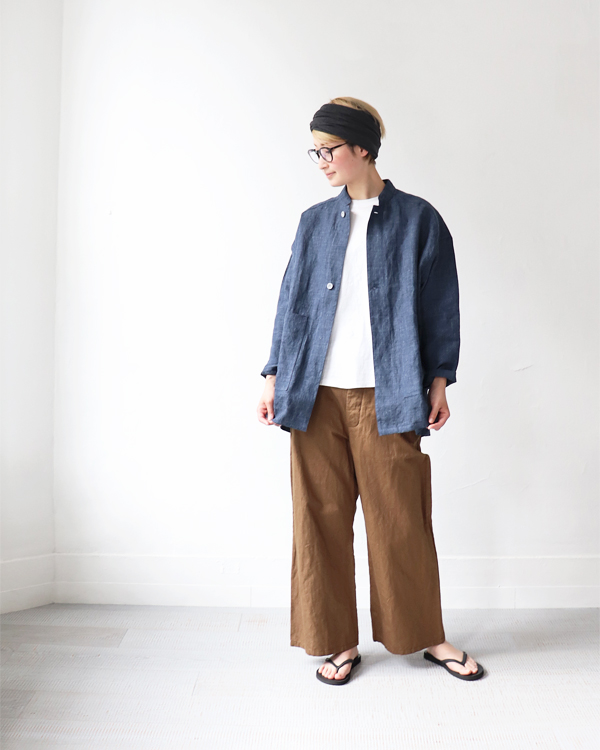 HAVERSACK（ハバーサック） リネントップポプリンワークシャツ