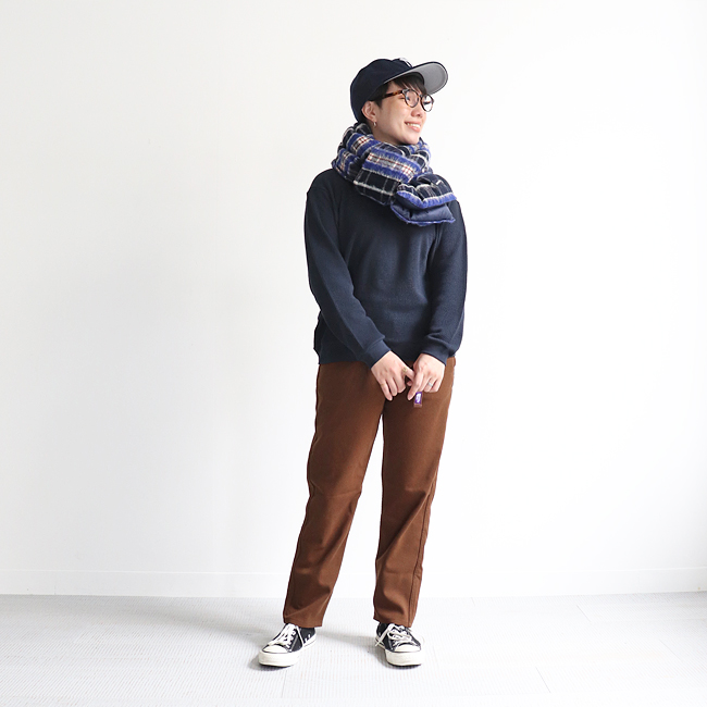 nanamica(ナナミカ) Wool Check Down Muffler | STRATO BLOG