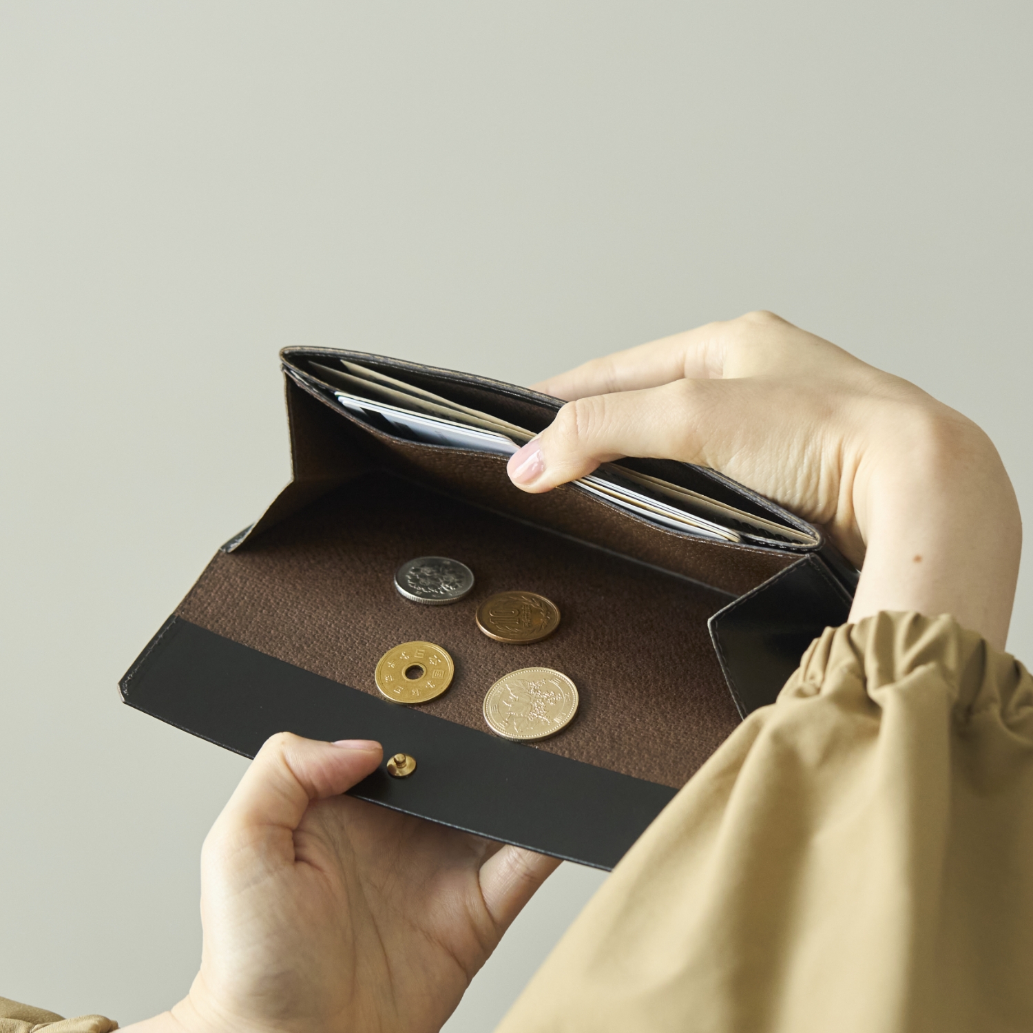 SAFUJI/ミニ長財布うすめ ブライドルレザー -【当店限定】薄さを極めた